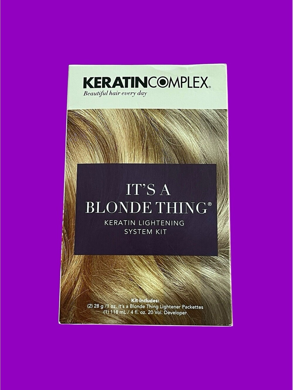 Keratin Complex It’s A Blonde Thing Keratin Lightening System Kit Brand New Box